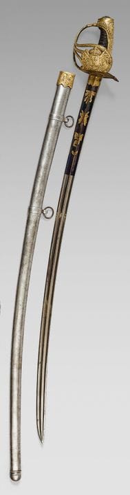Sciabola da ufficiale delle guardie del corpo del 