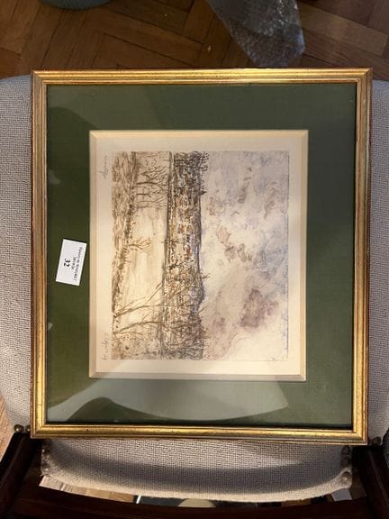Lot de gravures et encadrés modernes dont d'après 