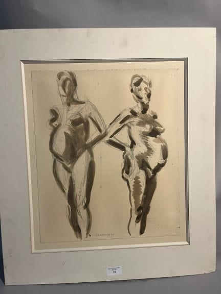 William CHATTAWAY
(1927-2019)
Femme enceinte
Lavis