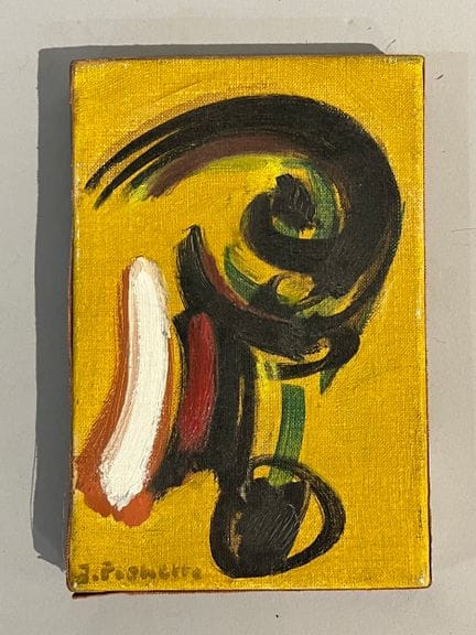 James Pichette (1920- 1996)
Composition fond jaune