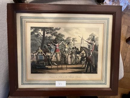 Lot de deux gravures anglaises : Musique devant He