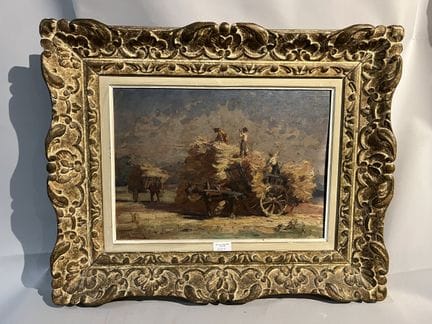 Gaston LEENAERTS (1884-?)
Les moissons, huile sur 