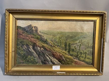 Charles CORCUFF (1879-1953)
Vue de Caurel
Huile su
