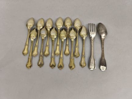 Lot en argent et argent doré 925°/°° comprenant : 