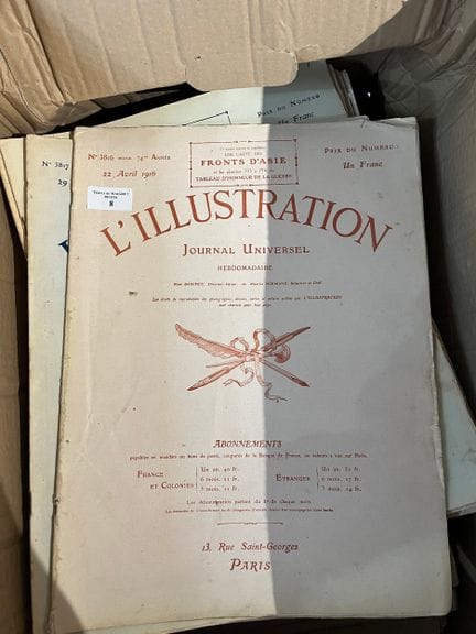 Fort lot de la Revue L'Illustration (années 1914, 