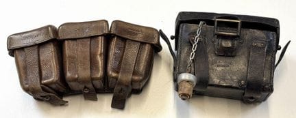GERMANY
Set of two cartridge belts 
Early 20th cen