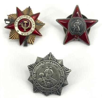 URSS
Conjunto de condecoraciones.
Orden de Bogdan 