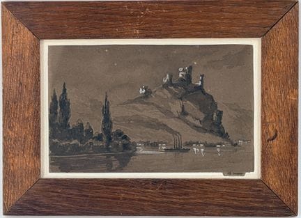 Benjamin MARY (1792-1846).
Nave a vapore su un fiu