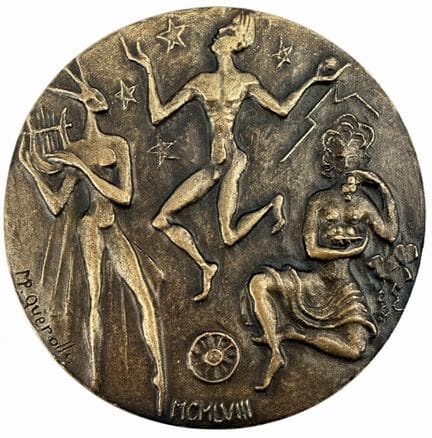 [MEDAGLIA]
Medaglia circolare raffigurante un bamb