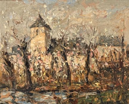 Maurice AZEMA-BILLA (1904-1999).
Paesaggio autunna