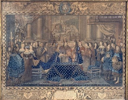 Edme JEAURAT (1688-1738) Incisore. 
Incontro tra L