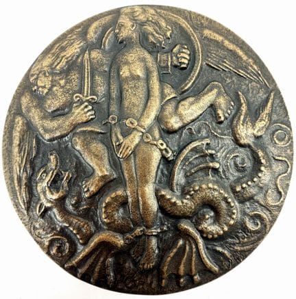 [MEDAGLIA]
Medaglia circolare; su un lato, un ucce