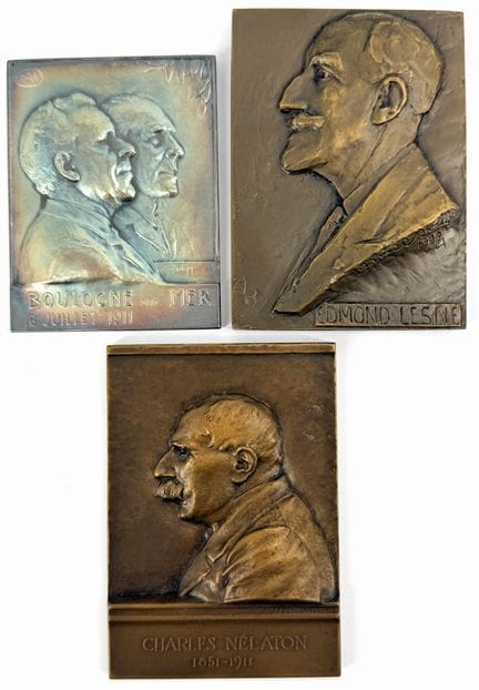 [MEDAGLIA]
Set di targhe in bronzo comprendente: 
