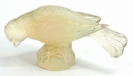 VERLUX « Oiseau »
Sujet en verre moulé pressé blan