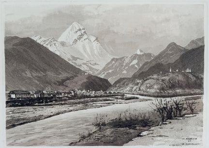 Joanny DREVET (1889-1969). 
Il Charvin e la conflu