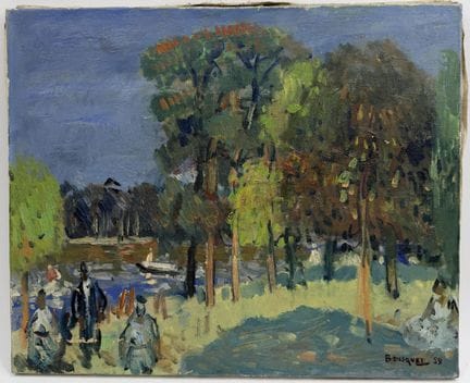 Georges BOUSQUET (1904-1976). 
Passeggiata in riva