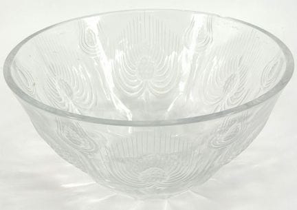 LALIQUE FRANCE. 
Coupe aux chardons
H.: 12 cm  Dia