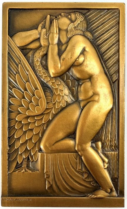 [MEDAGLIA]
Targa rettangolare raffigurante Leda e 