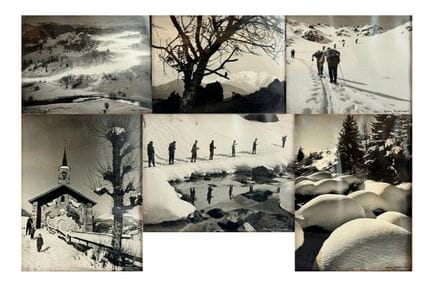 SERRALLIER, fotografo a Méribel. Set di sei cornic