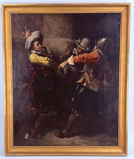 G. APPERT (19th–20th centuries). 
Scene of Muskete