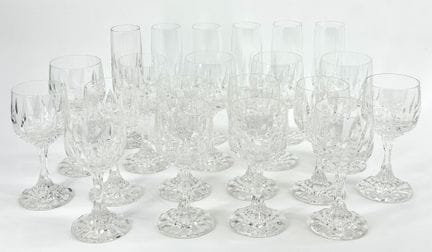 VILLEROY ET BOCH. 
Partie de service de 21 verres 