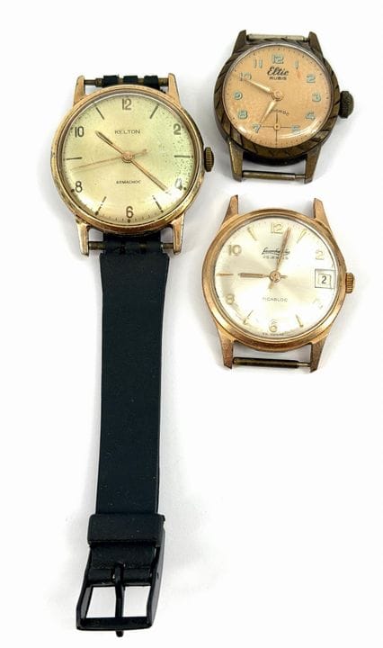 Set composto da tre orologi: ELTIC, KELTON e SACOD