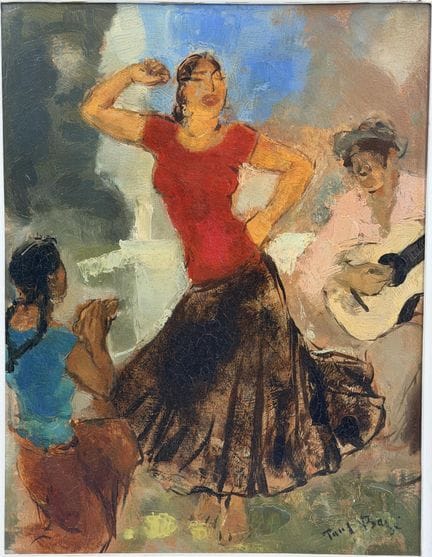 Paul Robert BAZÉ (1901-1985). 
La ballerina zingar