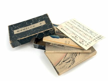 GIAPPONE.
Set di 45 cartoline con soggetti tratti 