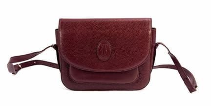 CARTIER, Must de. 
Borsa a tracolla, in pelle mart