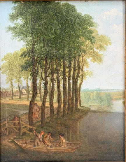 18th-century Flemish school. 
Boarding a small boa