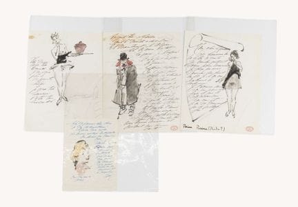 Théodore VAN ELSEN (1896-1961) 4 lettres en frança