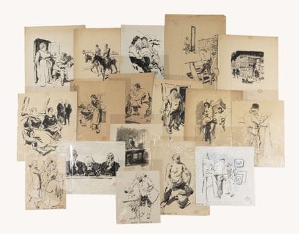 Théodore VAN ELSEN (1896-1961) Ensemble d’environ 