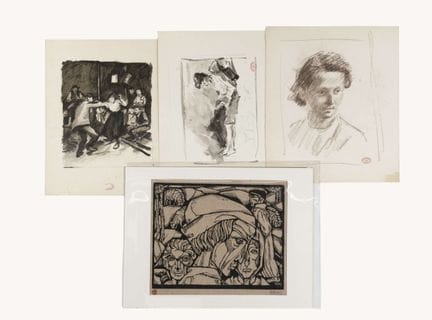 Théodore VAN ELSEN (1896-1961) 3 dessins à l’encre
