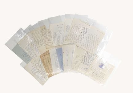 Raccolta di circa 22 lettere scritte a mano da Bri