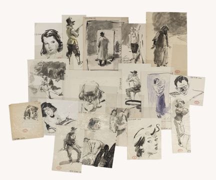 Théodore VAN ELSEN (1896-1961) Ensemble d’environ 