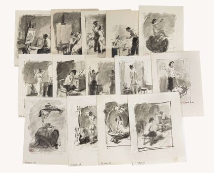 Théodore VAN ELSEN (1896-1961) Ensemble d’environ 