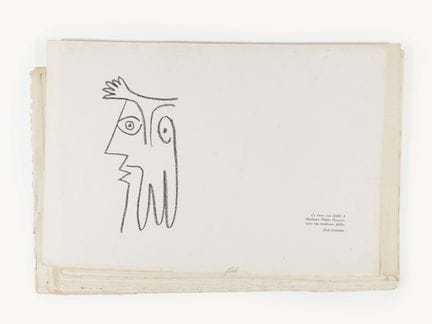 COCTEAU (Jean). Picasso de 1916 à 1961. Environ 34