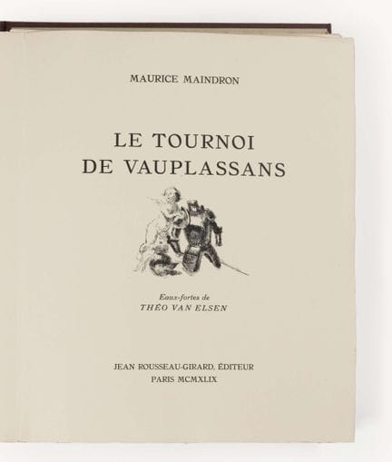 MAINDRON (Maurice). Le Tournoi de Vauplassans, Par