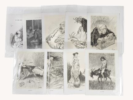 Théodore VAN ELSEN (1896-1961) 7 lithographies pou