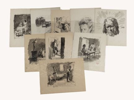 Théodore VAN ELSEN (1896-1961) Ensemble d’environ 