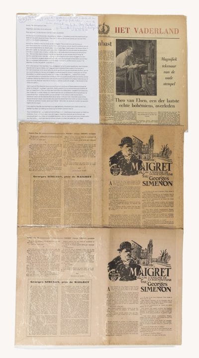 3 copie del quotidiano *Het Vaderland*, datate 8 a