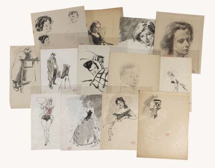 Théodore VAN ELSEN (1896-1961) Ensemble d’environ 
