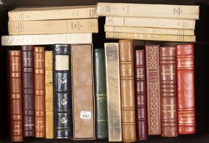 ENSEMBLE DE 20 OUVRAGES, reliures et éditions dive