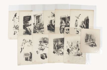 Théodore VAN ELSEN (1896-1961) Ensemble d’environ 