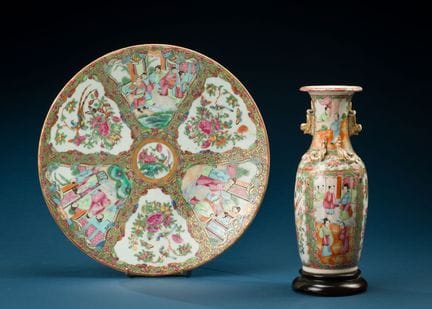China, in the "Famille Rose" style
Large porcelain
