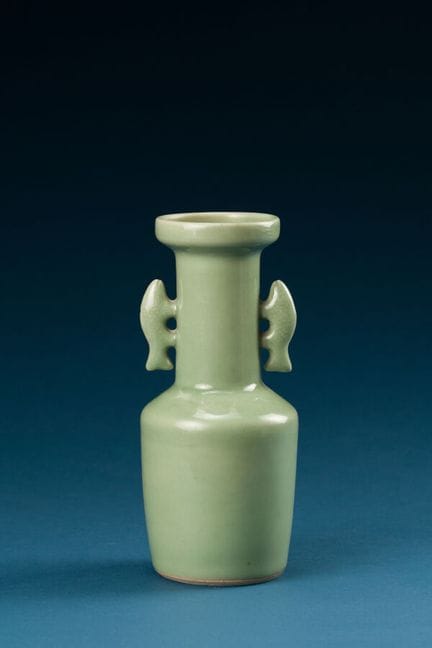 China, 19th century
Green celadon vase with fish m