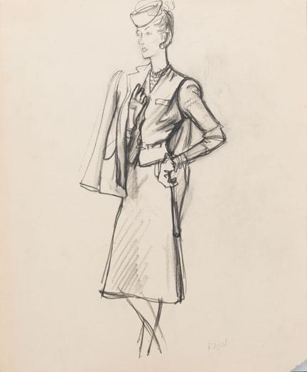 René BOUET-WILLAUMEZ (1900–1979)
"Seated Woman" an