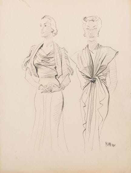 René BOUET-WILLAUMEZ (1900–1979)
"Two Studies of M