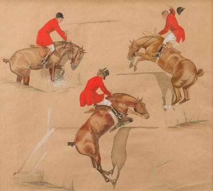 René BOUET-WILLAUMEZ (1900–1979)
"Jumping Over an 
