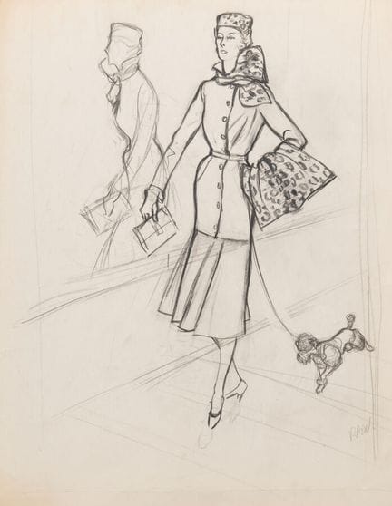 René BOUET-WILLAUMEZ (1900–1979) 
"Elegant with He